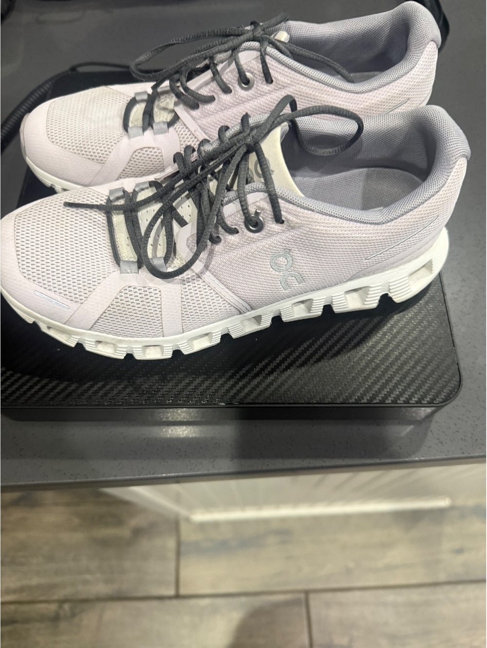 On Running Cloud Sneakers Women's Size 7 Light Gray Mesh Athletic Shoes